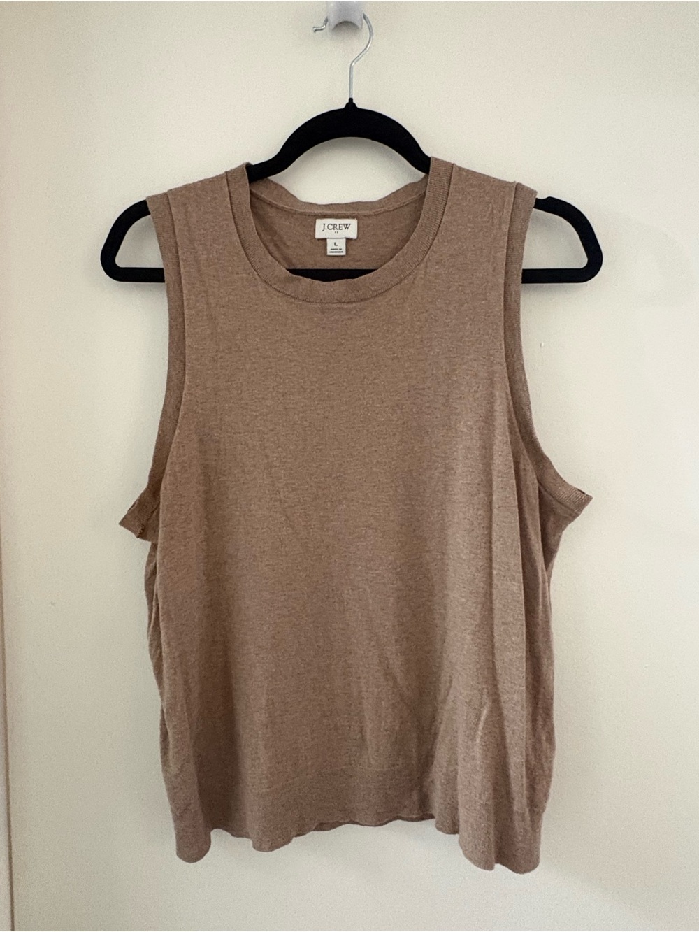 J. Crew Sleeveless Tank Top - Taupe Brown